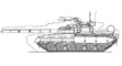 Основной танк Т-80УД и профиль Leopard 2.